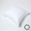 HOMESCAPES - 100% Cotton Plain White Large Cushion Cover -