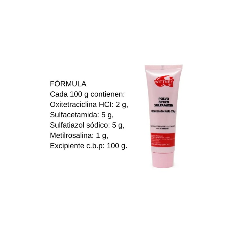 2 Pack Polvo Optico Sulfamixin Wittney 29g