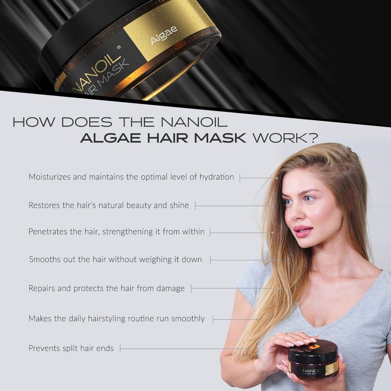 Nanoil Hair Mask with Algae - Hair Mask 300 ml