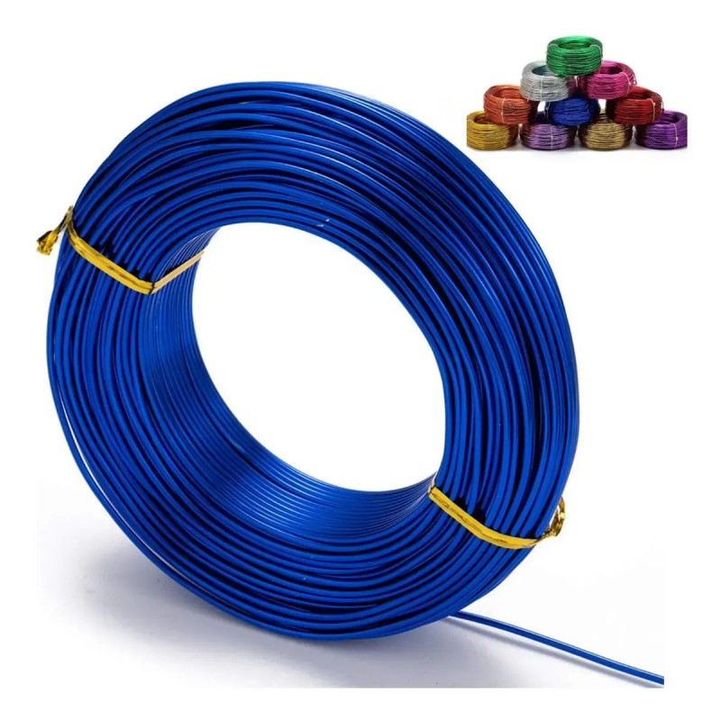 Alambre Aluminio Bisuteria 1mm Manualidades 250gr Flexible