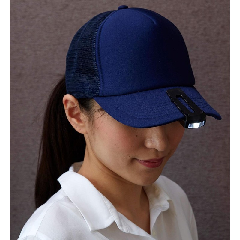 旭電機 Chemical LED Hat Light Black approx. Width 7.2 X