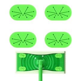 4-Pack Replacement Gripper Clips for Swiffer Sweeper 2-in-1 Mops, Secure Lock 3D Pad Holders, Easy Snap-On Installation, No Tools Needed