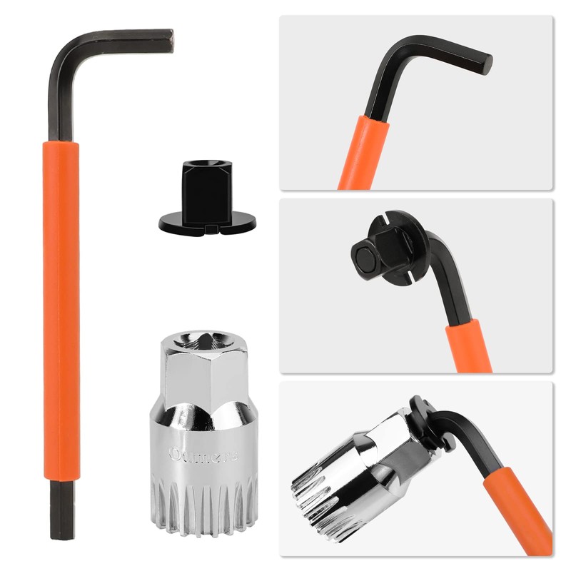 Oumers Crank Puller Tool for Bicycle, Bicycle Crank Puller +