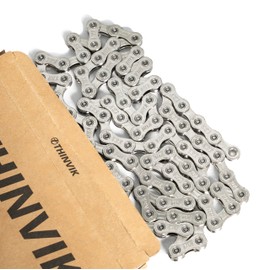 Thinvik Bike Chain 10 Speed - Road & Gravel and MTB Chain for Shimano and SRAM(Not for SRAM AXS) - Basic Sliver - Quick Link Included