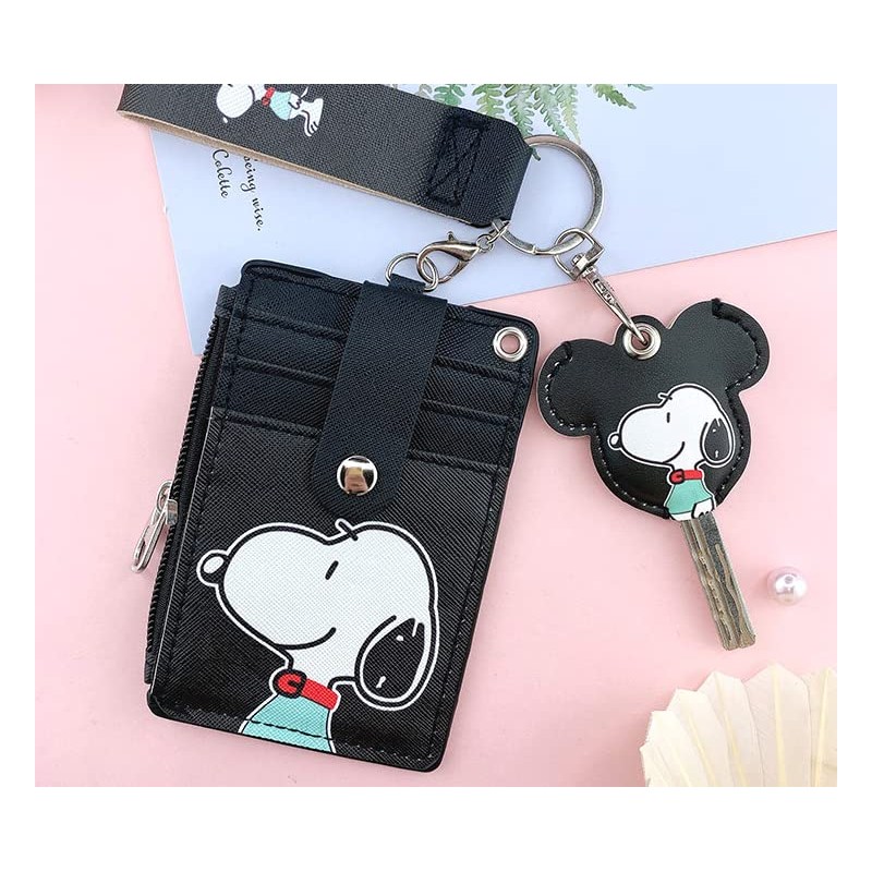 Snoopy Character ID Card Holder, Pass Case, Commuter Passes, Name
