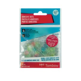 Tombow 52139 Adhesive Dots, Assorted Colors, 100-Pieces. Quick, Clean, and Easy to Use for an Instant, Permanent Bond