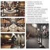 4 PCS Stanchion Set for Party - Black Rope Stanchions