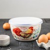 Metalac Enamelware Bowl Gourmet Enameled Steel Bowl with Lid Serving