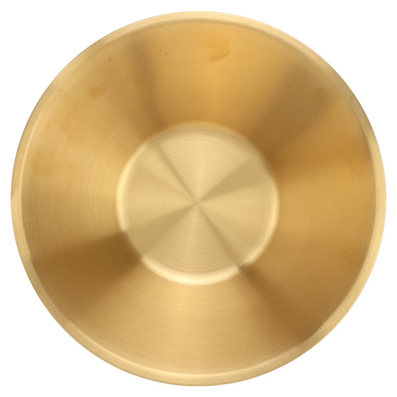 Stainless Steel Salad Bowls Gold Double Layer Exquisite Decorative Gold