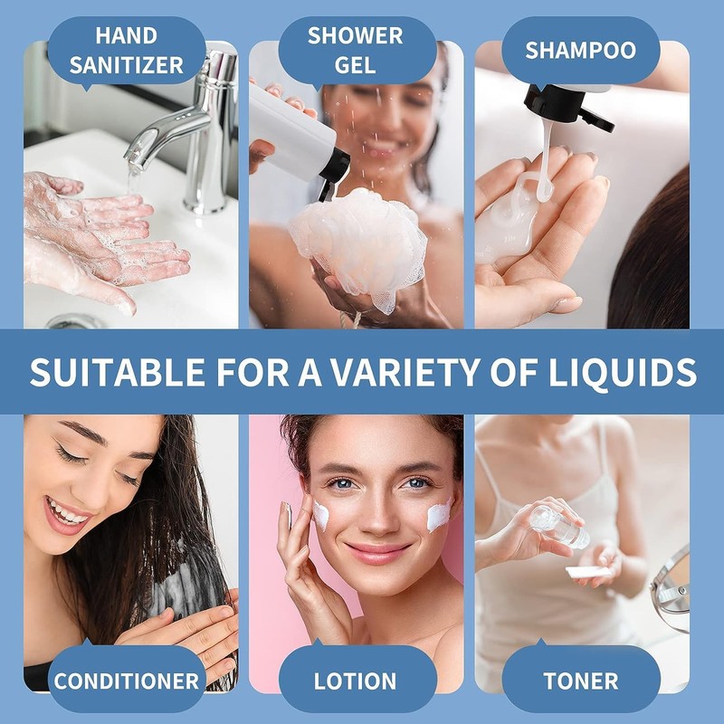Toureal 250 ml Travel Bottle Set with Flip Cap (4