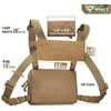WYNEX Laser Cut Design Tactical Chest Bag, Molle Chest Bag,