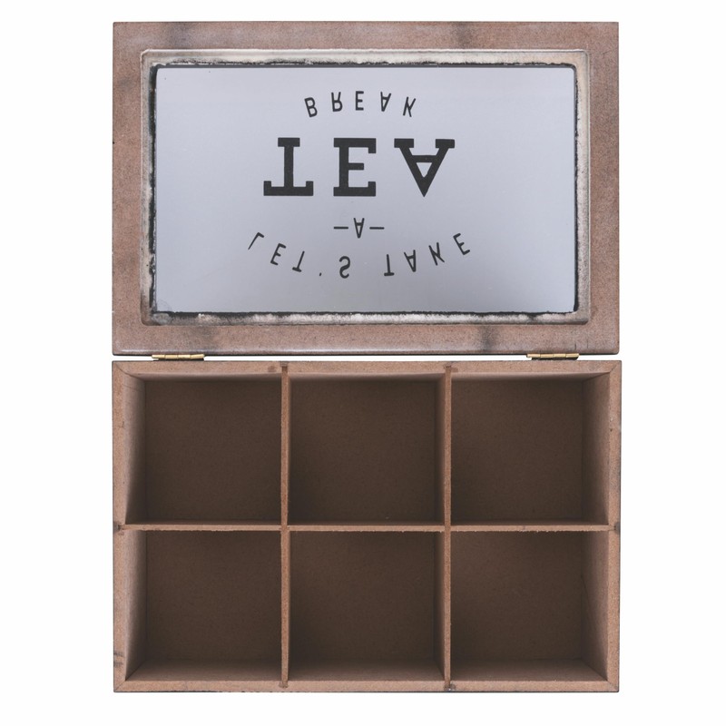 Galileo Sibilla Tea and Herbal Tea Storage Box, 6 Compartments,