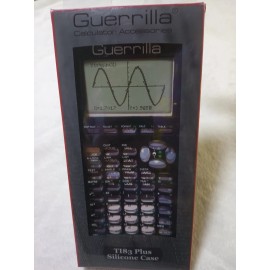Guerrilla TI83 Plus Silicone Case for Texas Instruments Graphing Calculator-BLK