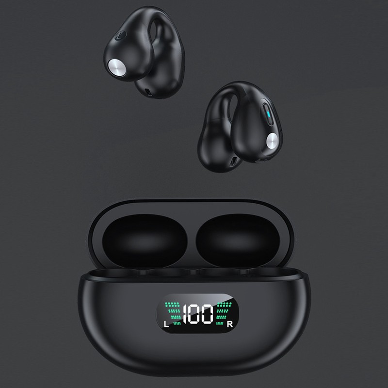 Bluetooth Earbuds Bone Conduction Open Ear Intelligent Digital Display Ergonomic