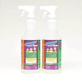 Absolutely Clean Amazing Reptile & Amphibian Terrarium Cleaner and Deodorizer - Just Spray/Wipe - Safely & Easily Removes Reptile & Amphibian Messes - USA Made (32oz Spray Bottle - Save 25%)