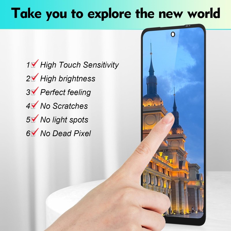 YHXMARSCAN Screen for Motorola Moto G 5G 2025 LCD Display