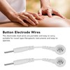 20Pcs Electrode Wires 2.0in Portable Replacement Button Electrode Lead Wires