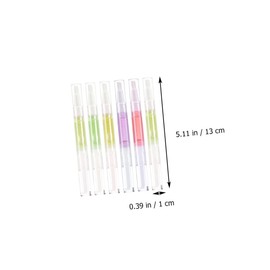 Ipetboom 6Pcs Cuticle Nourishing Oil Pen Nail Trimming Oil for Manicure Care for Nail Art Portable Compact Each Mixed Styles