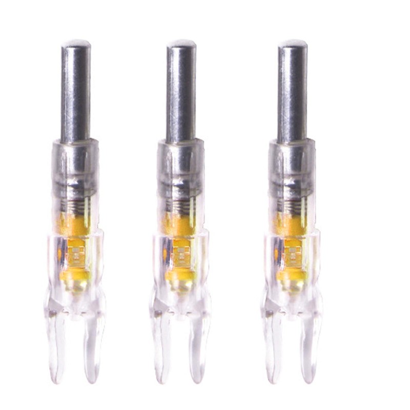 3PCS Lighted Arrow Nocks PC LED Lighted Archery Hunting Shooting