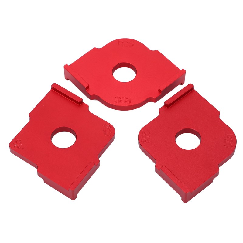 3PCS Radius Jig Router Template Handheld Aluminum Alloy Rust Proof