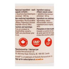 Arcwell Glutathione (Reduced) 500mg (60 VegCaps)