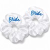 2 Pcs Bride Hair Solid Scrunchies for Women Accessories to