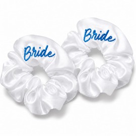 2 Pcs Bride Hair Solid Scrunchies for Women Accessories to Be Gifts