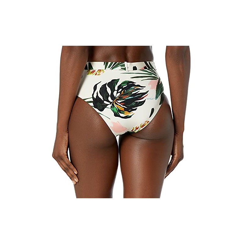 BCBGMAXAZRIA Traje de baño de Cintura Alta para Mujer, Multi//Tropicales,