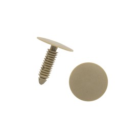 Motoforti Universal Car Plastic Trim Door Panel Retainer Clips Rivet,7mm x 25mm x 28mm,Plastic,Beige,20pcs