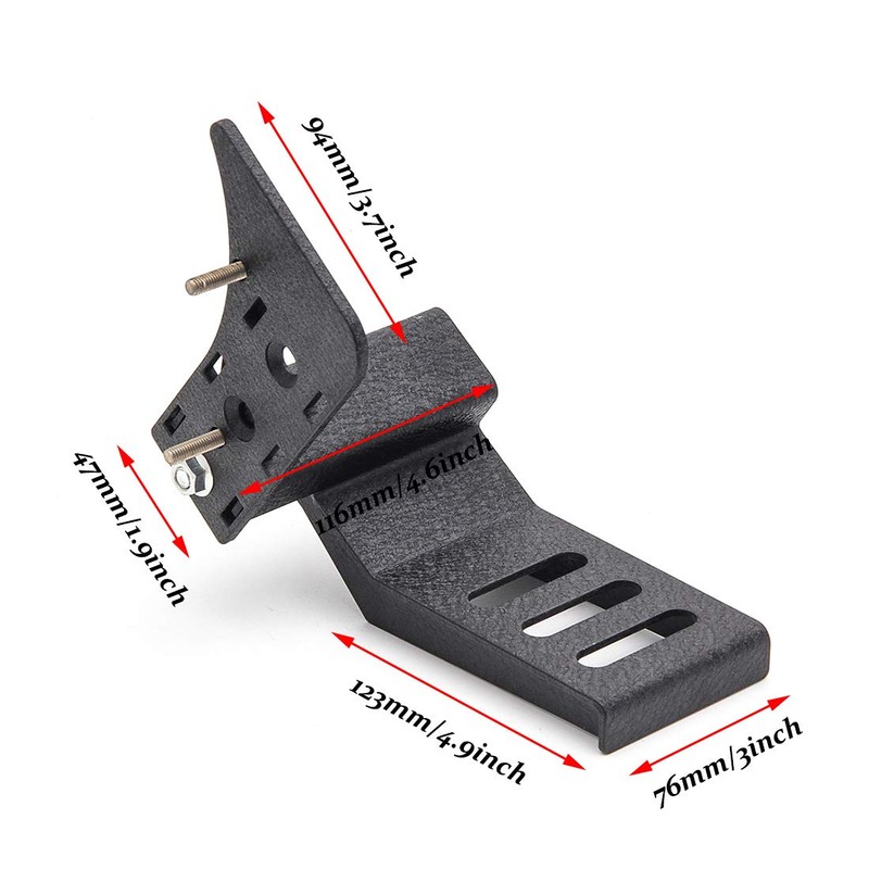 KMFCDAE Dead Pedal Left Side Foot Rest Kick Panel Fit