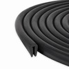 Sello de Borde Canal U EPDM Negro 6 m