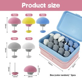 GZLFH Pack of 35 Duvet Holders, Duvets Clips, Mushroom Duvet Cover Clip with Button for Organising Messy Sheets Curtains Clothes 5 Colours