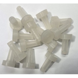 dexierp Protection Force Flanged Tapered insert Cap and Plug For 7-7.5mm 9/32"-19/64" ID Hole Of Tube Bottle Openning (Pack of 15) Reusable Rubber