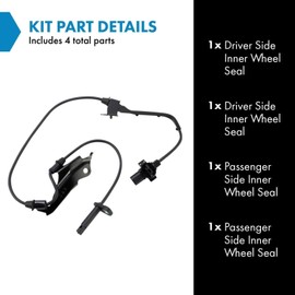 TRQ Front Left ABS Wheel Speed Sensor Drivers Side Compatible with 2007-2013 Acura MDX 2010-2013 ZDX 2009-2015 Honda Pilot