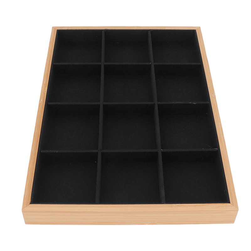 12 Grid Jewelry Tray Soft Elegant Appearance Strong Light Weight