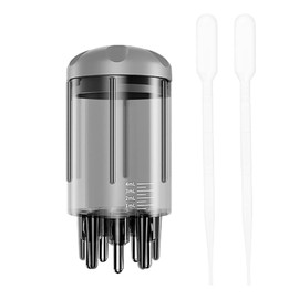 Scalp Applicator White, Scalp Applicator Comb, Ultikare Scalp Oil Applicator Hair Liquid Root Comb Scalp Serum Applicator Massage Brush for Home and Travel Essential Oil (Black)