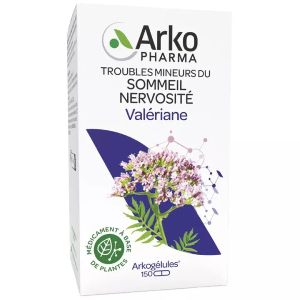 Arkogélules Valériane Troubles Mineurs du Sommeil Nervosité, 150 capsules