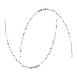 Generic Gothic Barbed Wire Necklace for Women Unisex Fashion Accessory for Concerts and Parties Lightweight and Comfortable Statement Jewelry for Edgy Styles