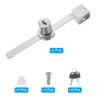 PATIKIL Glass Cabinet Lock, 2Pcs Keyed Different Zinc Alloy Single