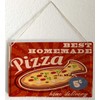 Tin Sign Retro homemade pizza