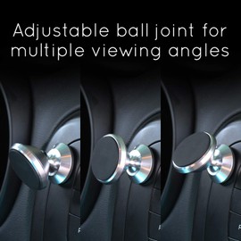 Magnetic Phone Mount for Flat Surfaces - Extra Strong Support - Black