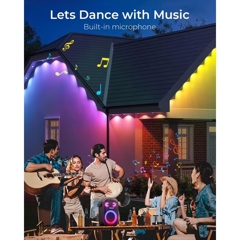 CINOTON Control Box only Permanent Outdoor Lights 50ft/100ft/150ft/ 200ft.