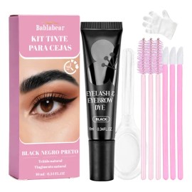 Kit Henna Gel Pigmento Para Cejas Y Pestañas Natural Tinte