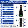 Daptemn 36 PCS Fuel Line Quick Connect Fittings Kit, 6