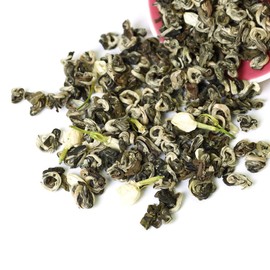 GOARTEA 100g / 3.5oz Nonpareil Supreme Jasmine Green Tea - Jasmine Tea Loose Leaf Moli Yinhao Fujian Chinese Tea - Snow White