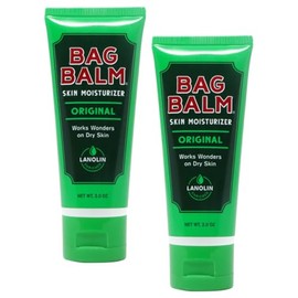 Bag Balm Bálsamo deportivo hidratante para la piel, paquete de 2, crema de gamuza, lubricante antirozaduras y fricción, fabricado en los Estados Unidos