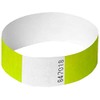 Neon Yellow Tyvek Wristbands, Plain, 100 Pack, Paper Like for