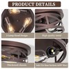 piano7797 13 inch Flush Mount Ceiling Light Fixtures,3-Light Modern Hallway