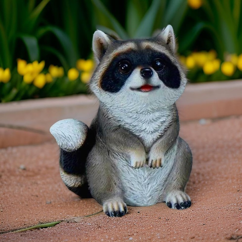 Distinctive Designs 6.25" Begging Raccoon Figurine - Cute Racoon Home