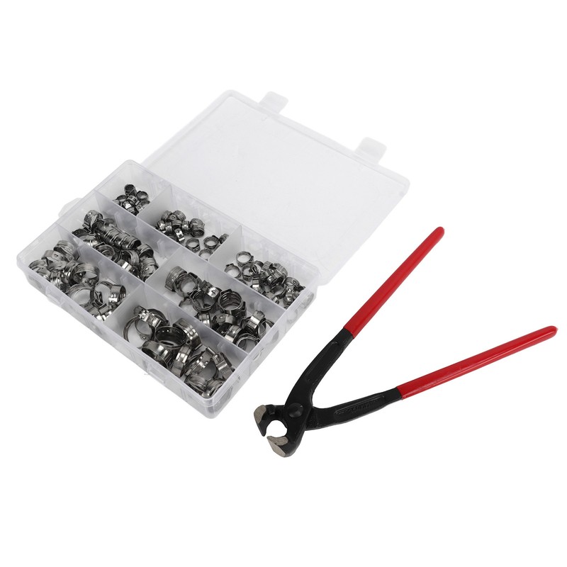 130Pcs Stainless Steel Hose Clamps 6 to 21mm Hose Clip